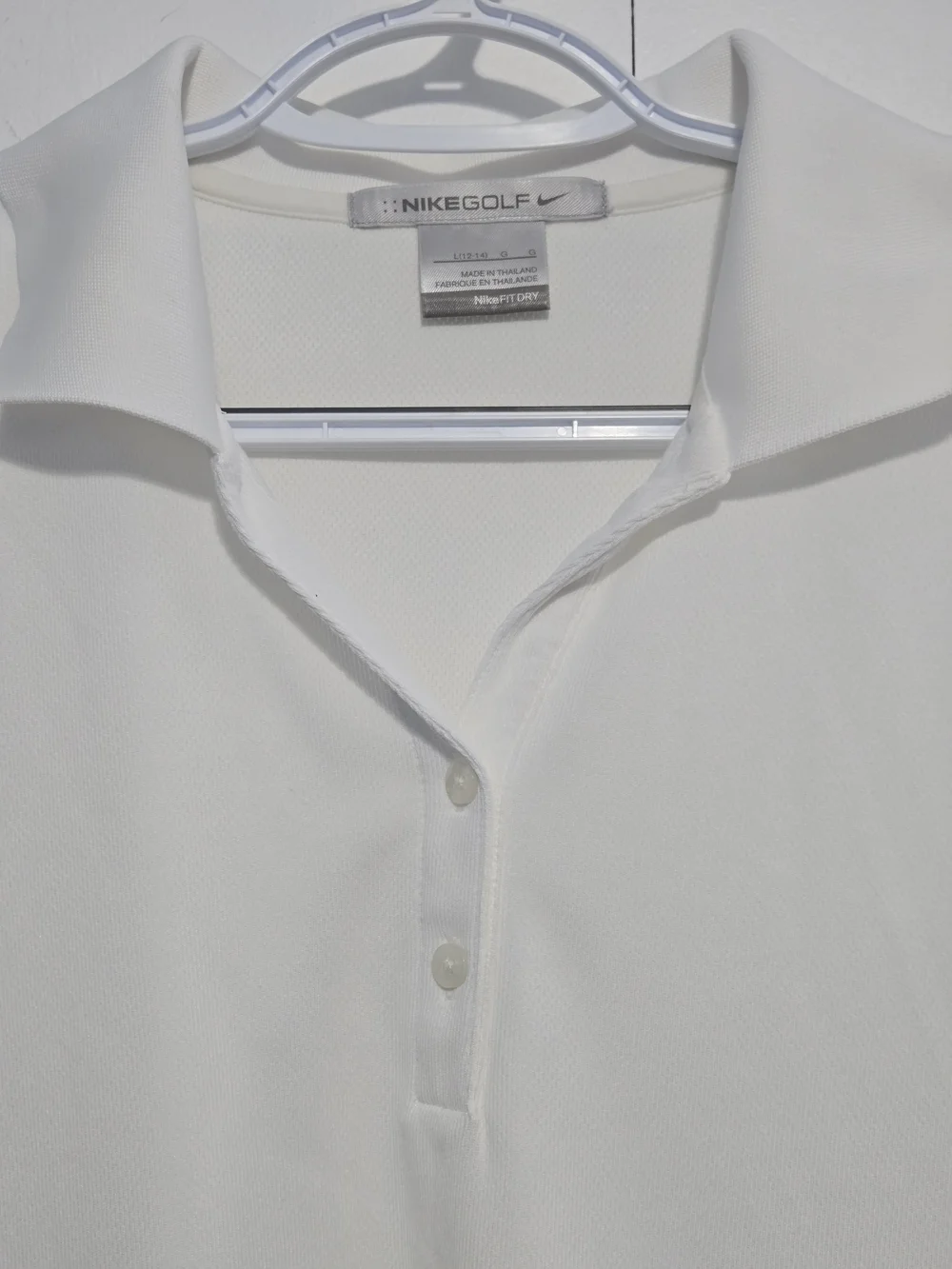 Nike Women’s White Polo Button-Down‎ Shirt
